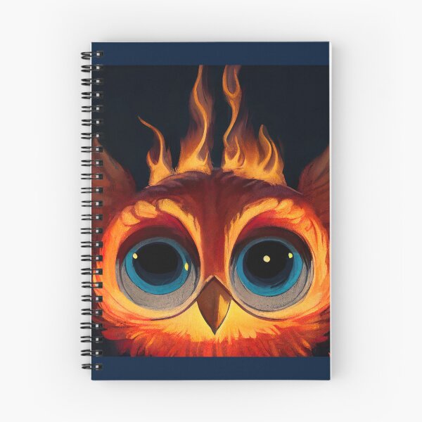 Item preview, Cute Owl with Flames    designed and sold by differenter12.