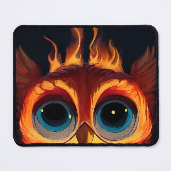 Item preview, Cute Owl with Flames    designed and sold by differenter12.