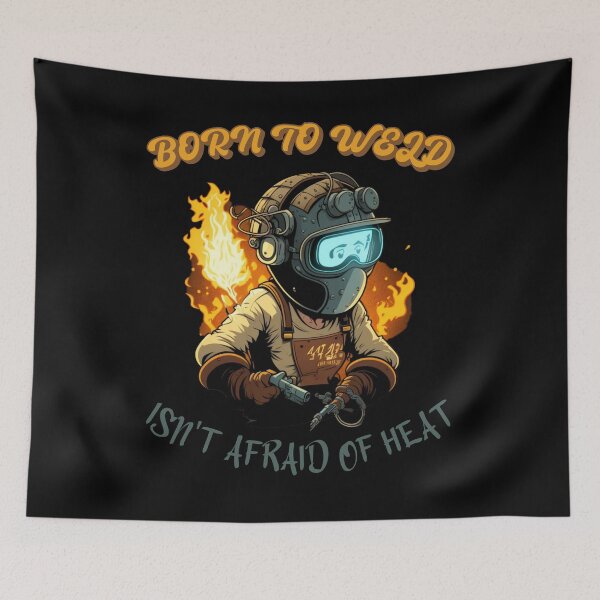Item preview, Born to Weld Cartoon Welder || Not Afraid Of Heat || Gift designed and sold by Cr4ftyCreations.