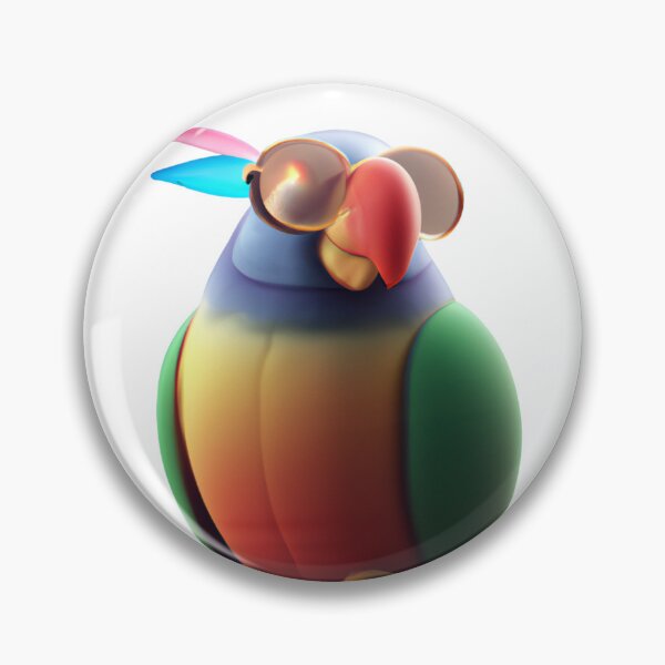 Item preview, Cute parrot wearing glasses designed and sold by ByNiran.