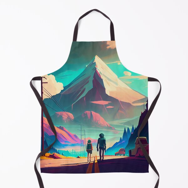 Item preview, Couple Anime Mountain Landscape designed and sold by PosterManiaRo.