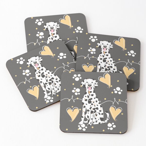 Item preview, LOVE Long Haired Dalmatian - Black Tricolor 1 designed and sold by Lulupainting.
