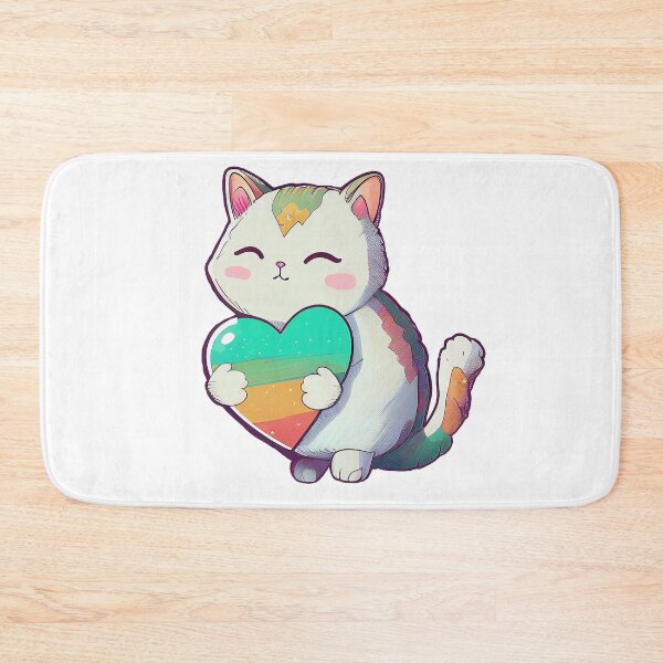 Item preview, A Cat with Heart - Gift For Valentine's day designed and sold by Melcu.