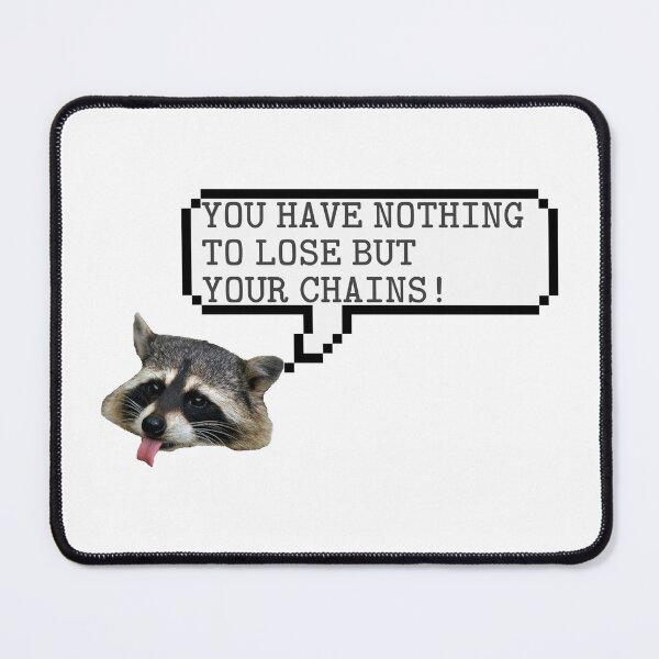 Item preview, Marxist Raccoon designed and sold by royalblewitup.