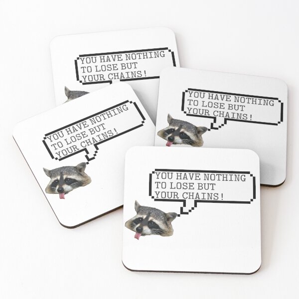 Item preview, Marxist Raccoon designed and sold by royalblewitup.