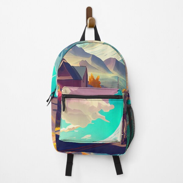 Item preview, Anime Mountain Landscape Nature designed and sold by PosterManiaRo.