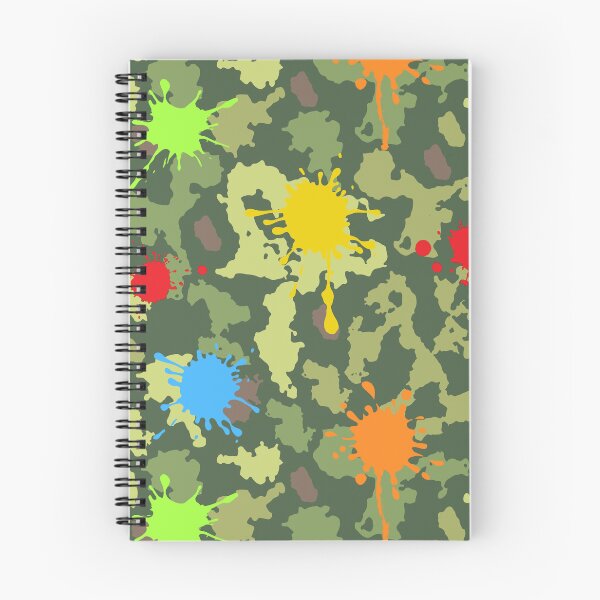Item preview, Paintball Paint Splashes Camouflage Pattern designed and sold by HotHibiscus.