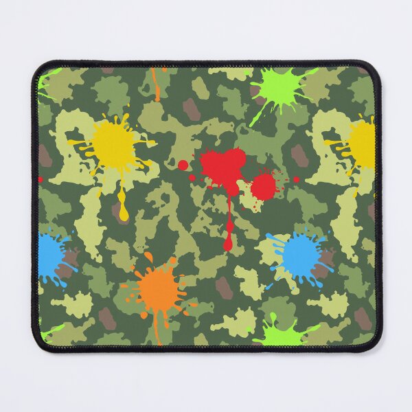 Item preview, Paintball Paint Splashes Camouflage Pattern designed and sold by HotHibiscus.