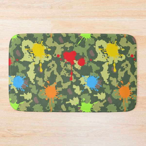 Item preview, Paintball Paint Splashes Camouflage Pattern designed and sold by HotHibiscus.