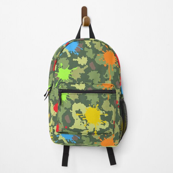 Item preview, Paintball Paint Splashes Camouflage Pattern designed and sold by HotHibiscus.