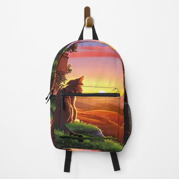 Item preview, Cat Watching Sunset Scene designed and sold by roleshop.