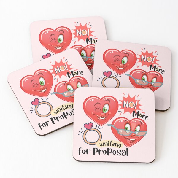 Item preview, Funny cartoon hearts - marriage proposal designed and sold by OMdesign10.