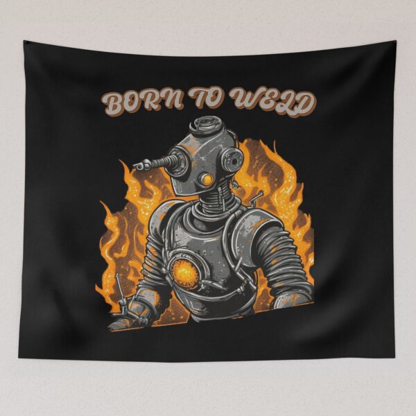 Item preview, Born to Weld Cartoon Welder Gift designed and sold by Cr4ftyCreations.