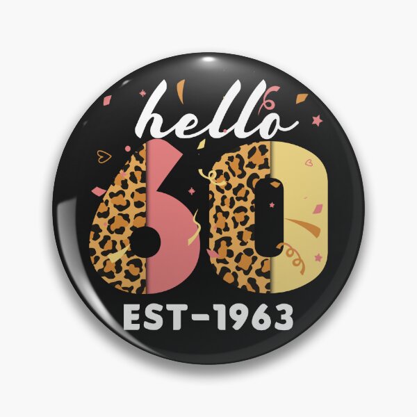 Item preview, Leopard Hello 60th Birthday Est 1963 Bday 60 Years Old designed and sold by besterlydic.