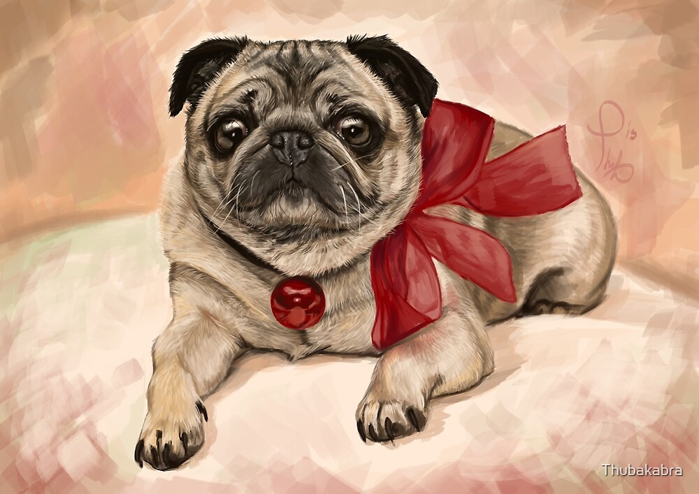 christmas pug teddy