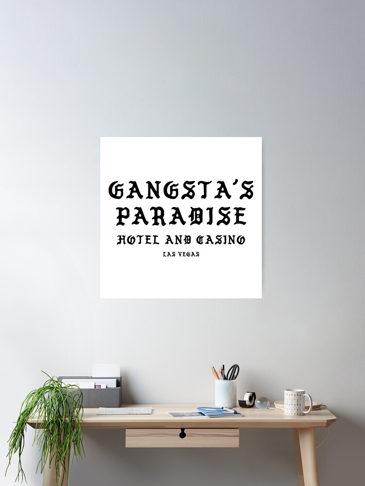 Coolio Gangsters Paradise Lyrics Art Print A4 A3 