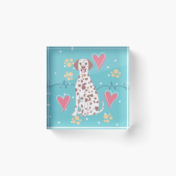 Item preview, LOVE Dalmatian - Liver Tricolor 2 designed and sold by Lulupainting.