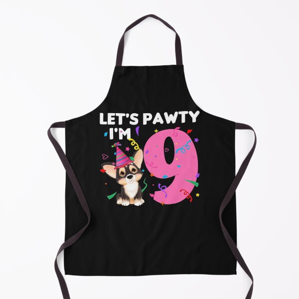 Item preview, Let's Pawty I'm 9, 9th Birthday Corgi 9 Years Old Birthday designed and sold by besterlydic.