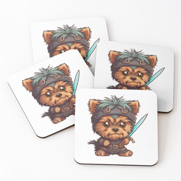 Item preview, A Superhero Dog Yorkie Brown White Black Cream Beige Man Woman Child designed and sold by Furry-BFF.