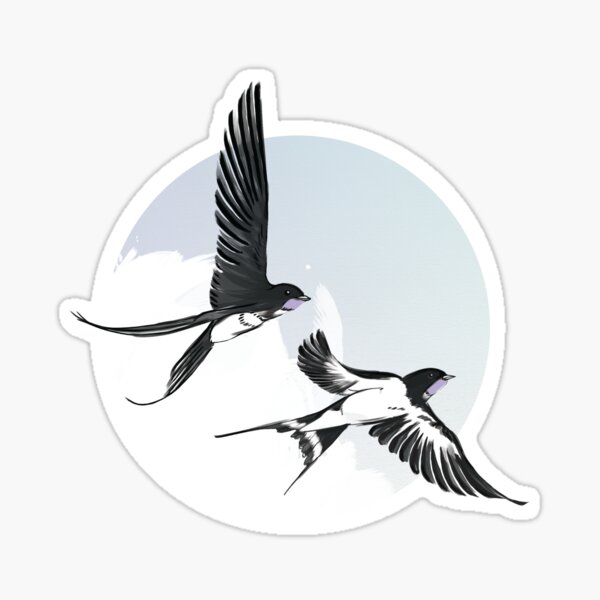 Swallows Return Sticker