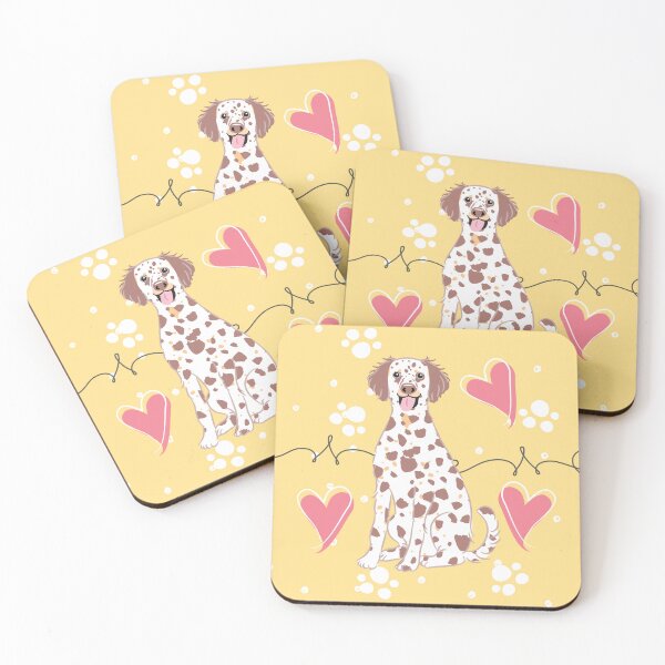 Item preview, LOVE Long Haired Dalmatian - Liver Tricolor 1 designed and sold by Lulupainting.