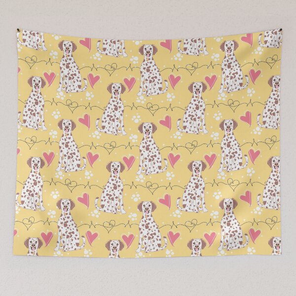 Item preview, LOVE Long Haired Dalmatian - Liver Tricolor 1 designed and sold by Lulupainting.