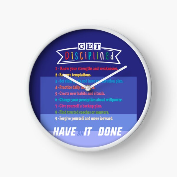 Get Sh(it) Done / Get Shit Done Clock for Sale by bainermarket