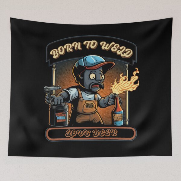Item preview, Born To Weld || Love Beer || Welding Gift designed and sold by Cr4ftyCreations.