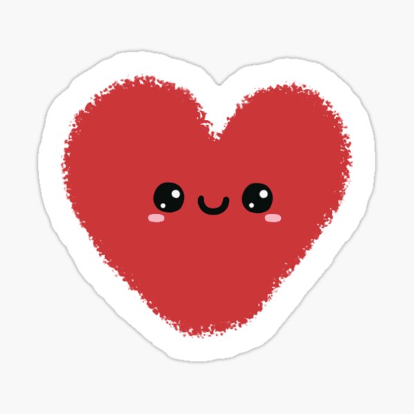 Small Cut Out Heart Sticker