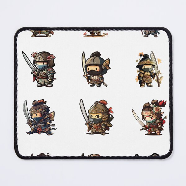 Item preview, Cute Samurai Sticker Pack designed and sold by sassav8.
