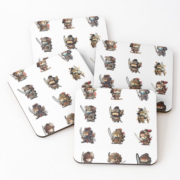 Item preview, Cute Samurai Sticker Pack designed and sold by sassav8.
