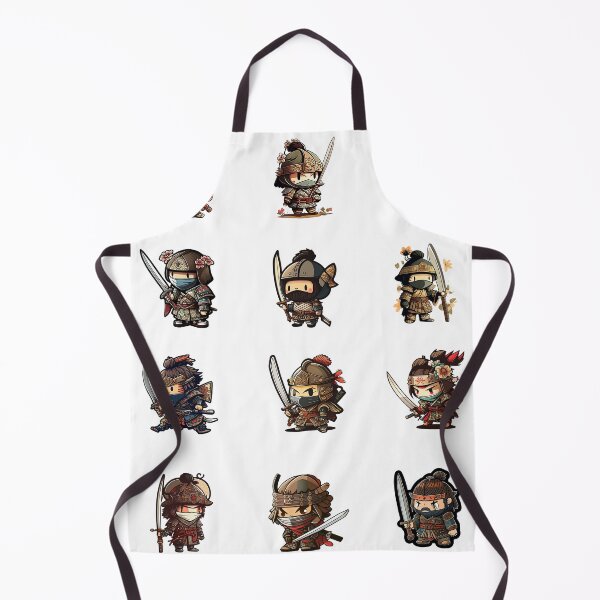 Item preview, Cute Samurai Sticker Pack designed and sold by sassav8.