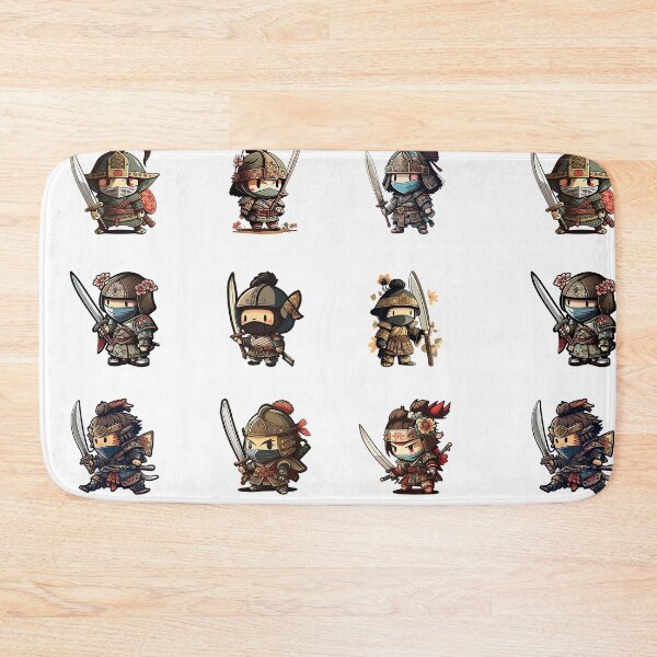 Item preview, Cute Samurai Sticker Pack designed and sold by sassav8.