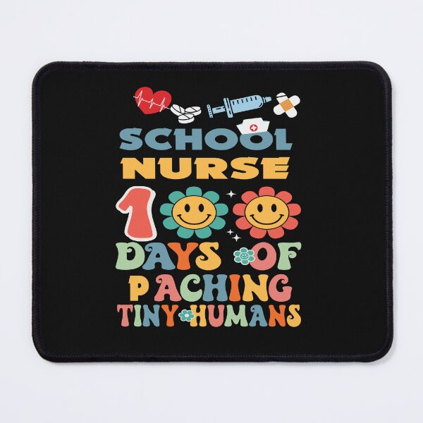 Item preview, Funny School Nurse RN 100 Days Of Patching Tiny Humans designed and sold by ZANNIX.