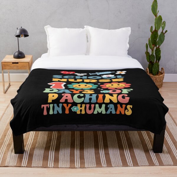 Item preview, Funny School Nurse RN 100 Days Of Patching Tiny Humans designed and sold by ZANNIX.