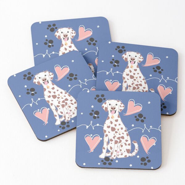 Item preview, LOVE Long Haired Dalmatian - Liver Tricolor 2 designed and sold by Lulupainting.