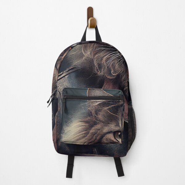 Item preview, LaPerm Cat Breed Portrait wears a leather jacket designed and sold by Nalaxation.