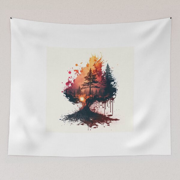 Item preview, Forest on fire designed and sold by Lyubas.