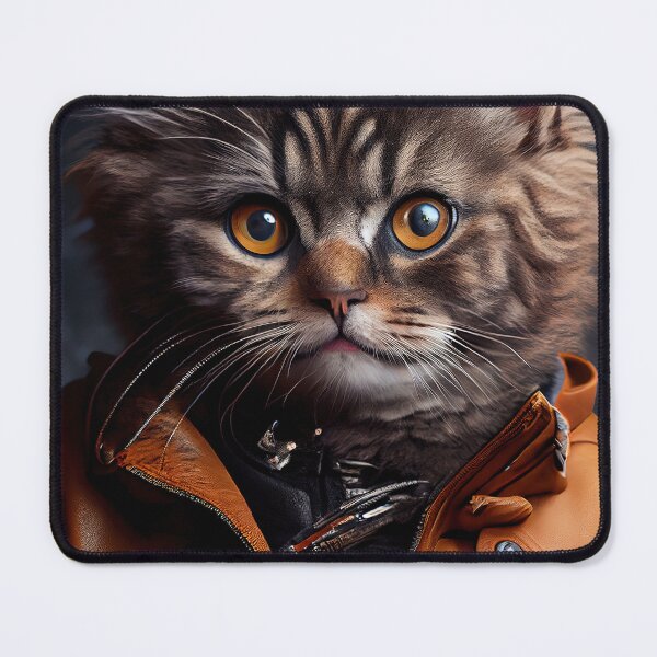 Item preview, Munchkin Cat Breed Portrait wears a leather jacket designed and sold by Nalaxation.