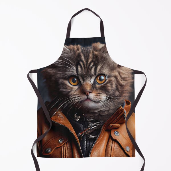 Item preview, Munchkin Cat Breed Portrait wears a leather jacket designed and sold by Nalaxation.