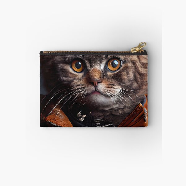 Item preview, Munchkin Cat Breed Portrait wears a leather jacket designed and sold by Nalaxation.