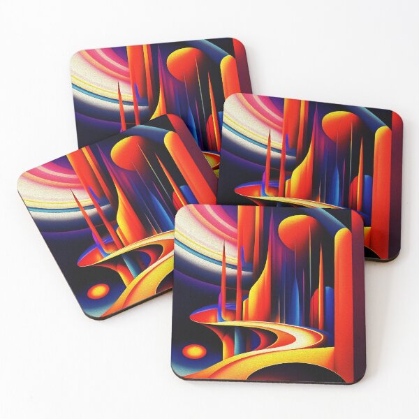 Item preview,  Vibrant and Colorful Abstract Oil Painting Art designed and sold by Trendy Valley .
