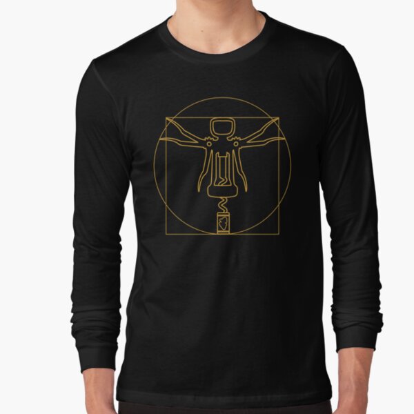 Aperçu de l'œuvre Tire-bouchon à vin Homme de Vitruve de Léonard de Vinci créée et vendue par Happy Puppy Print On Demand.