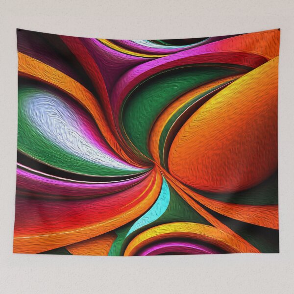 Item preview, Lively and Radiant Abstract Oil Painting with Vibrant Colors designed and sold by Trendy Valley .