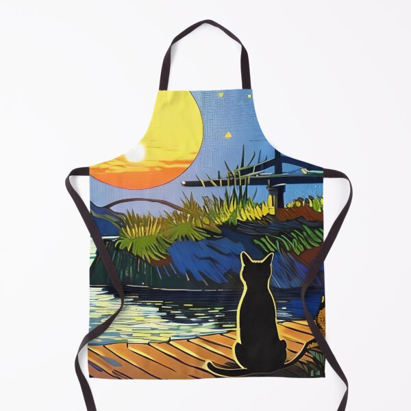 Item preview, Cat Watching Sunset Scene designed and sold by roleshop.