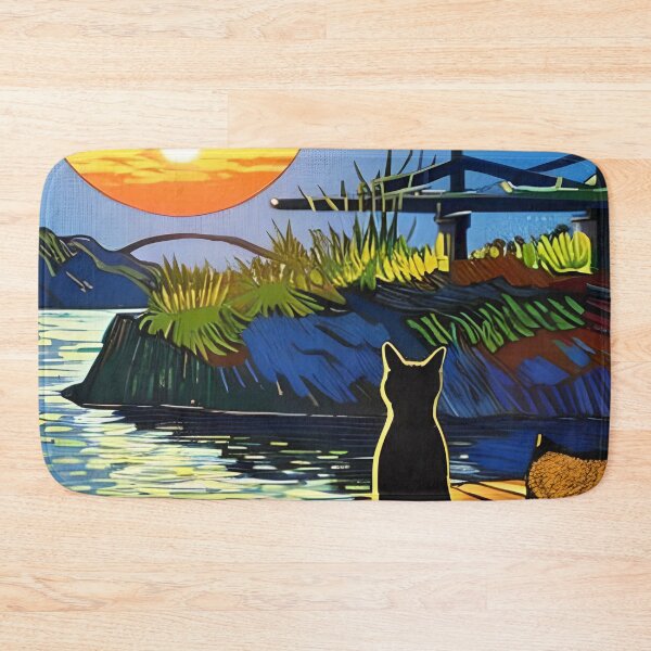 Item preview,  Cat Watching Sunset Scene designed and sold by roleshop.
