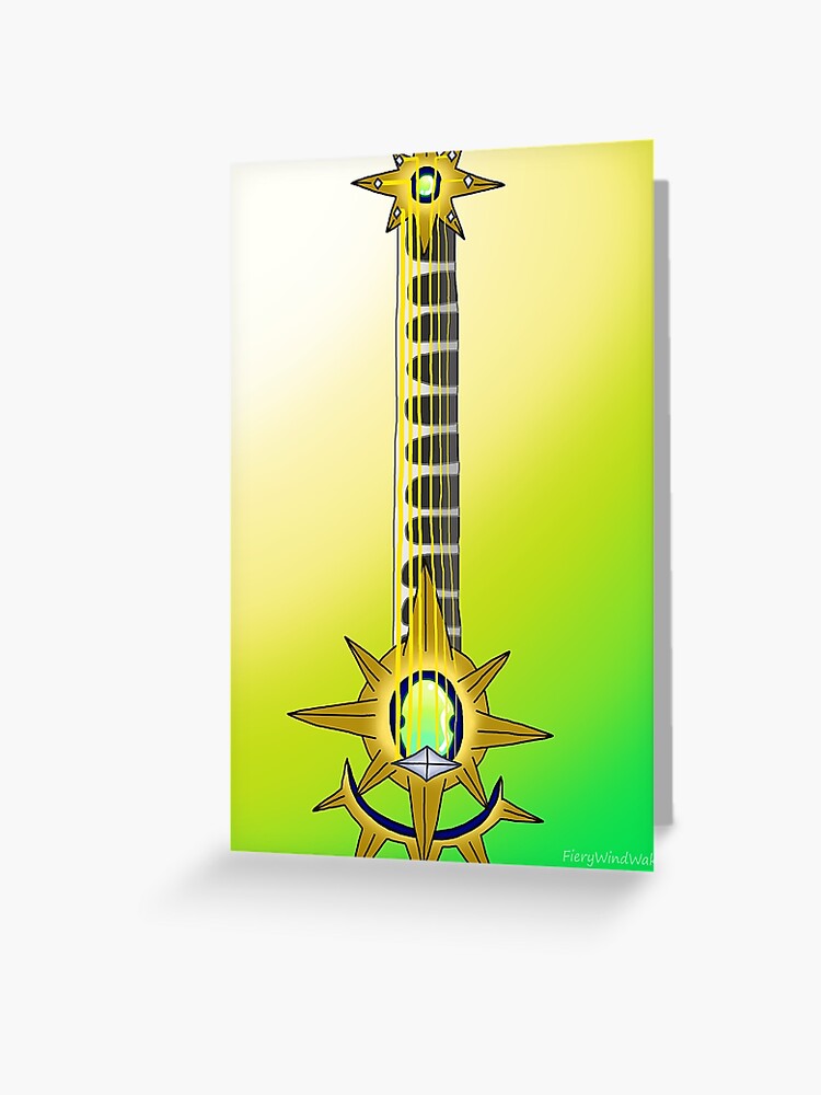 Keyblade Guitar 28 Aubade Greeting Card