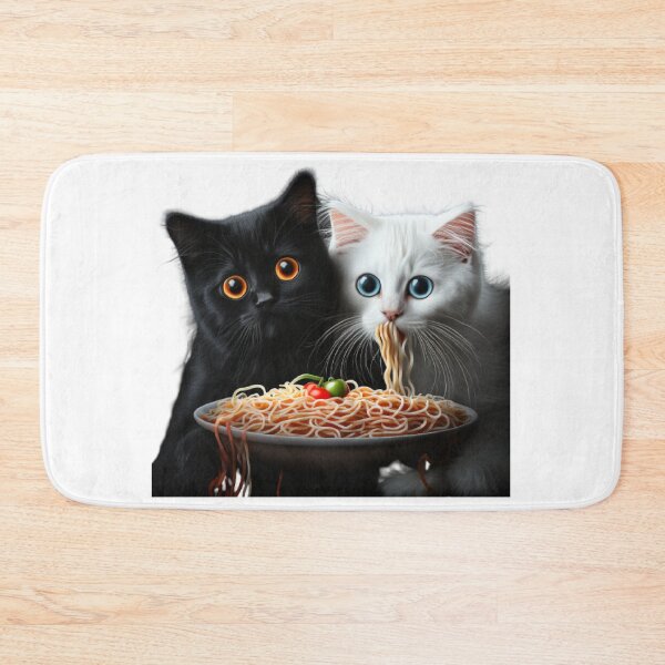 Item preview, Two Cats Eating Spaghetty  designed and sold by BISJOU.