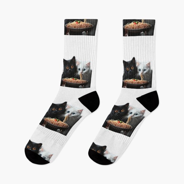Item preview, Two Cats Eating Spaghetty  designed and sold by BISJOU.