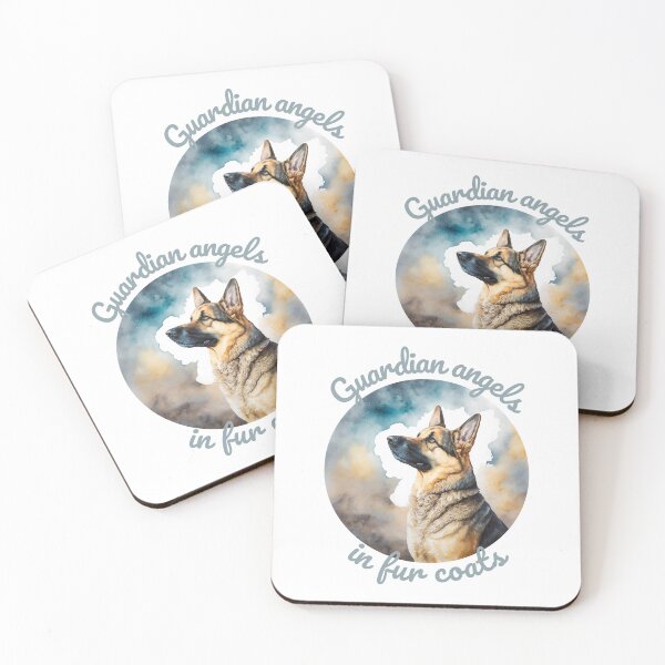 Item preview, German Shepherd - Guardian Angels In Fur Coats designed and sold by VectorBurn.